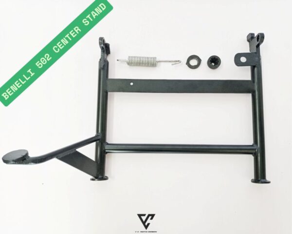 alt="Benelli TRK 502 center stand main stand heavy-duty"