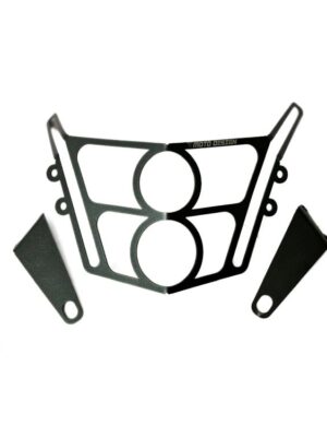 VC MotoDesign Stainless Steel Headlight Safety Grill for Yamaha FZS – Durable Headlight Protection