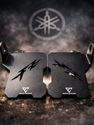 VC MotoDesign 3mm Stainless Steel Pillion Footrest Set for Yamaha FZS – Durable Passenger Footrest