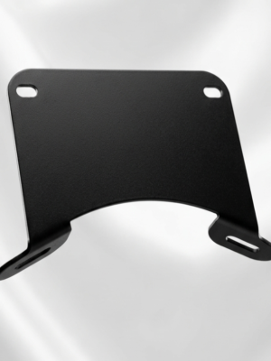 VC MotoDesign 2mm Stainless Steel Front Fender Number Plate Holder Bracket for TVS Ronin – Black Powder Coated