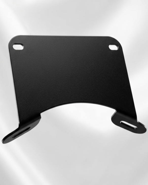 VC MotoDesign 2mm Stainless Steel Front Fender Number Plate Holder Bracket for TVS Ronin – Black Powder Coated